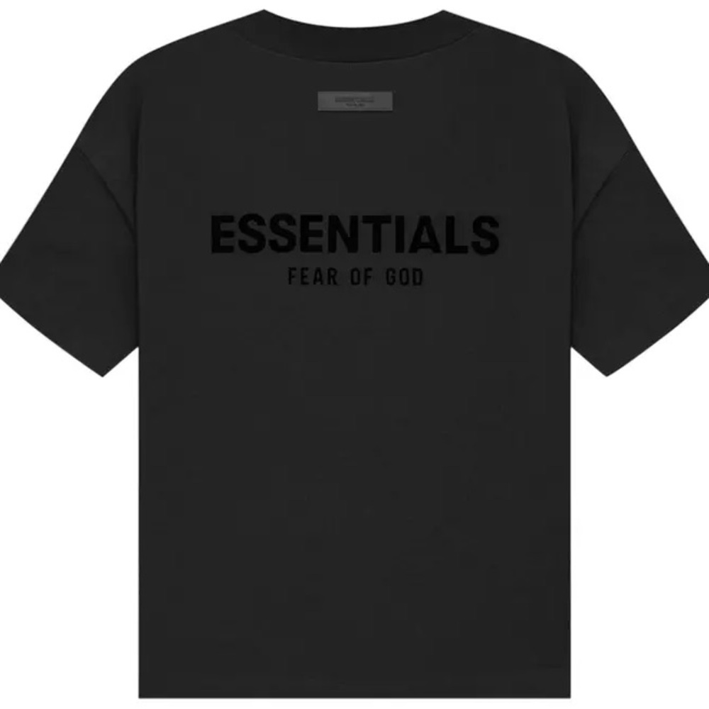 Fear of God Essentials Black T-Shirt, Stretch Limo